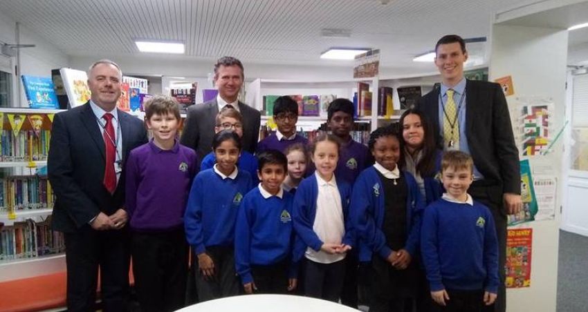 Orchard Academy visited by Mark Lancaster MP